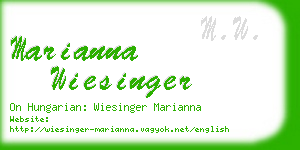 marianna wiesinger business card